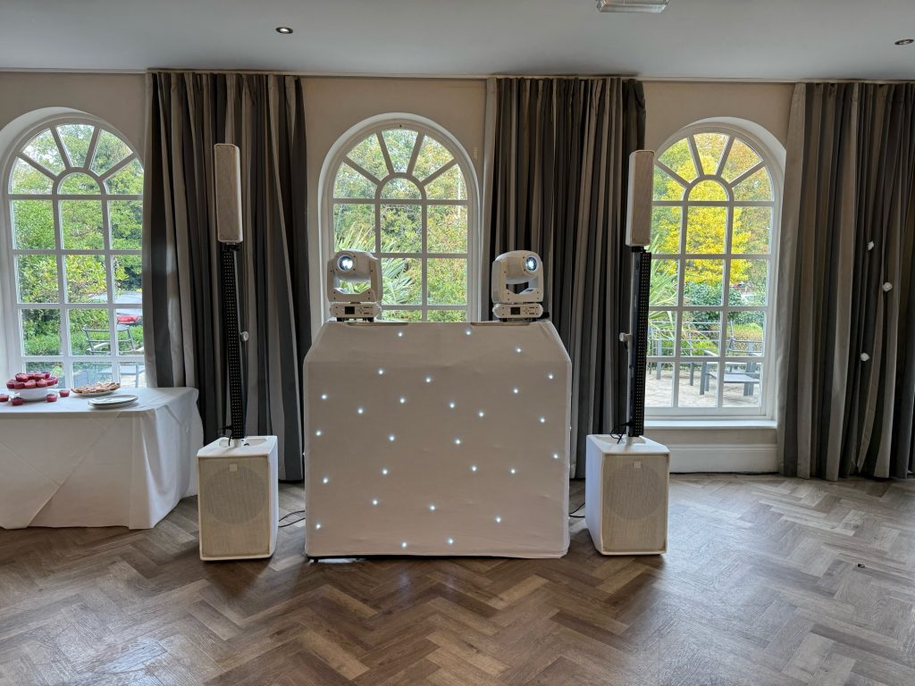 Modern White Wedding Disco